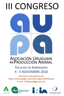 III Congreso de la Asociación Uruguaya de Producción Animal