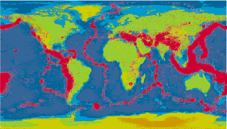 Mapa de Monitoreo Sísmico Global